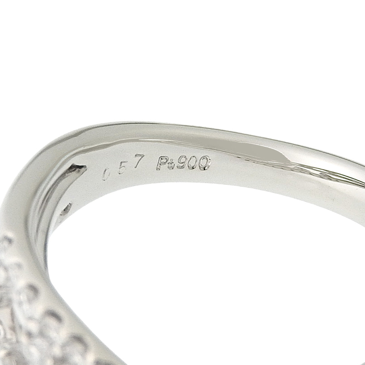 Diamond ring, D0.57, platinum Pt900, size 11.5 (51.5), 6.9g