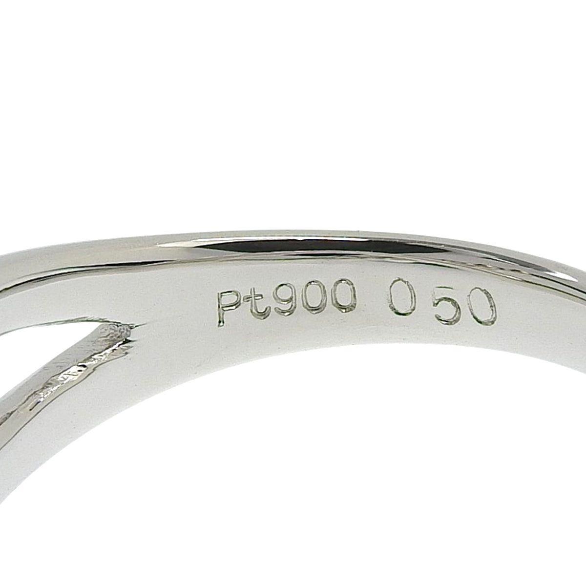 ダイヤモンド クロスリング D0.50 プラチナ Pt900 6.6g