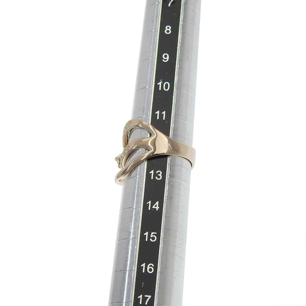 Diamond Cross Ring D0.35 Pink Gold K18PG 5.0g