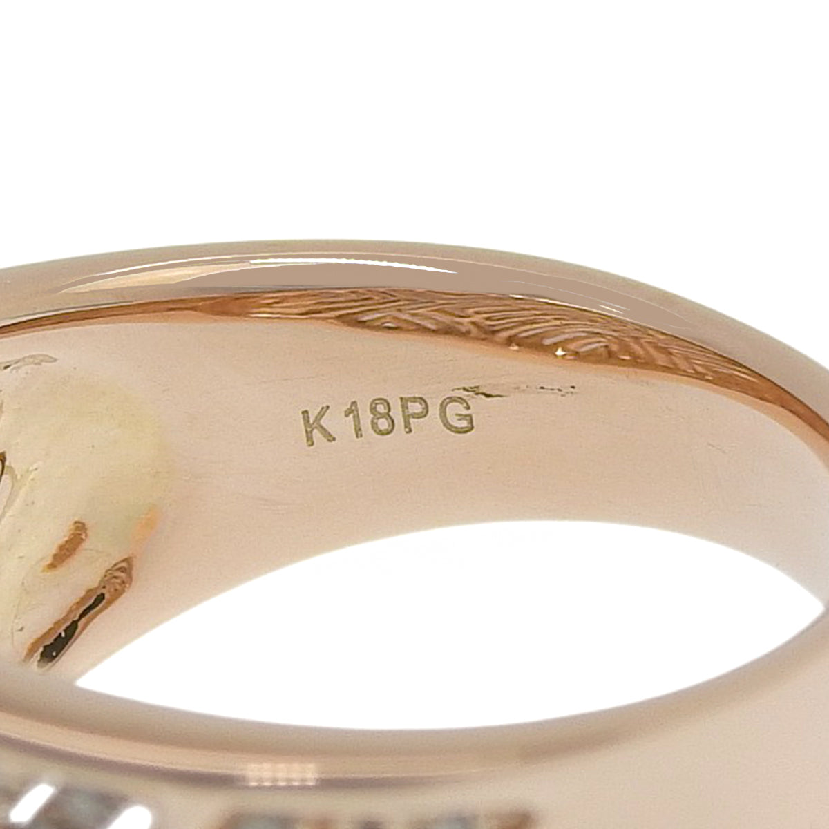 Diamond Ring D0.58 Pink Gold K18PG 8.6g