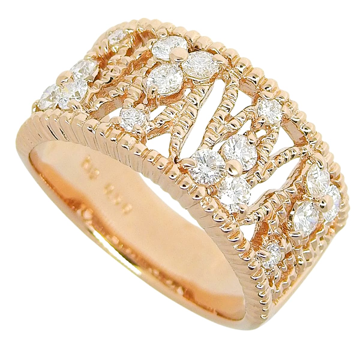 Diamond Ring D0.56 Pink Gold K18PG 7.9g