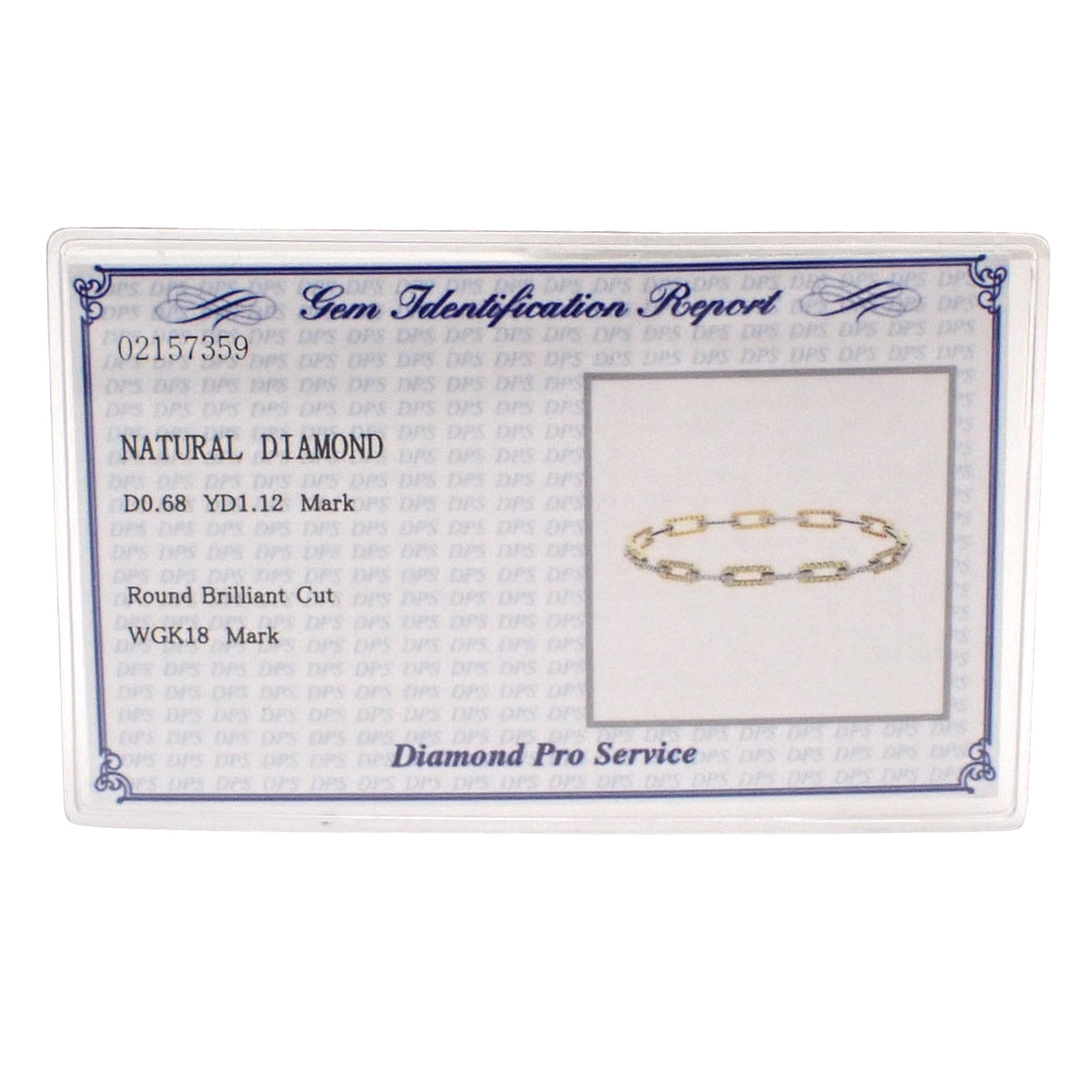 ダイヤモンド ブレスレット D0.68/YD1.12 ホワイトゴールド K18WG イエローゴールド K18YG 11.4g