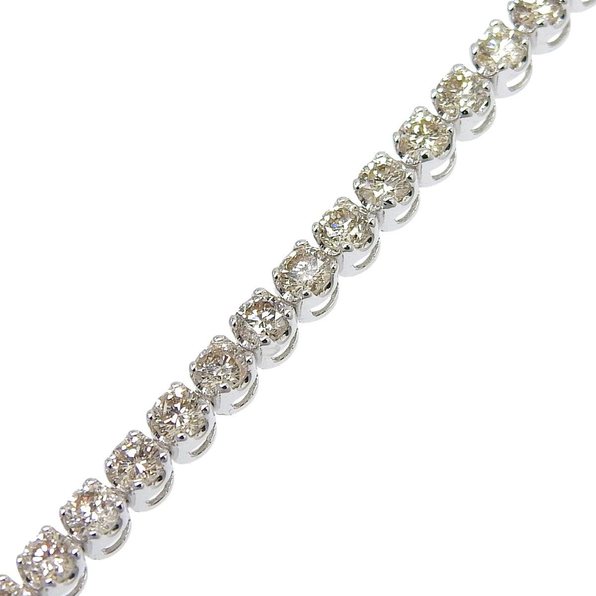ダイヤモンド テニスブレスレット D3.00 ホワイトゴールド K18WG 6.2g