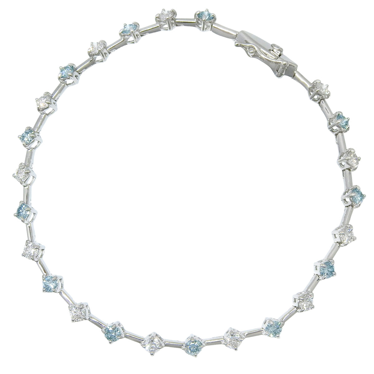 ダイヤモンドブレスレット D2.00 ホワイトゴールド K18WG 6.3g