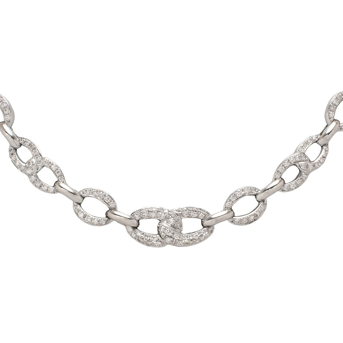 ダイヤモンド チェーン ネックレス D2.17 プラチナ Pt850 57.5g