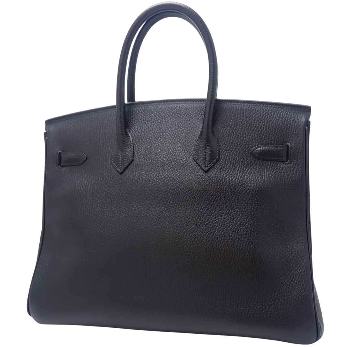 Birkin 35 Ardennes 黑色款，银色五金，D 字印记