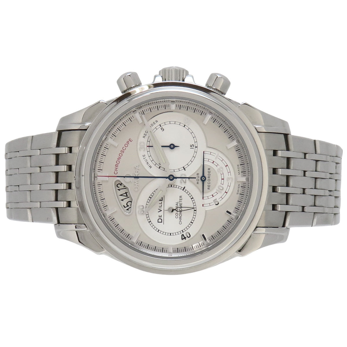 デ・ヴィル クロノスコープ コーアクシャル 4550.30 SS アイボリー 自動巻き メンズ