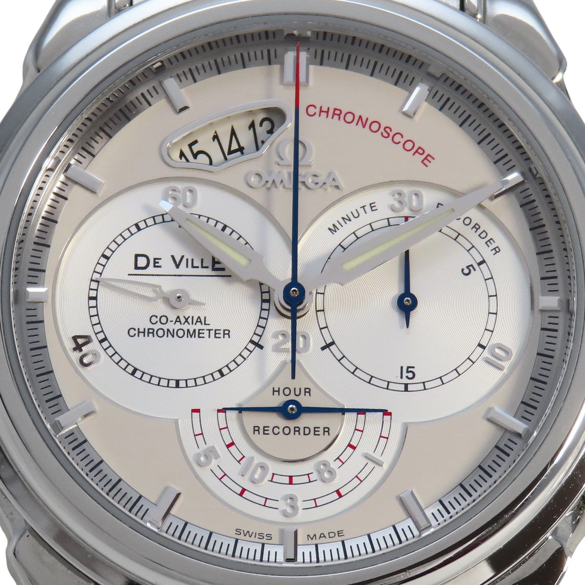 De Ville Chronoscope Co-Axial 4550.30 SS Ivory Automatic Men's Watch