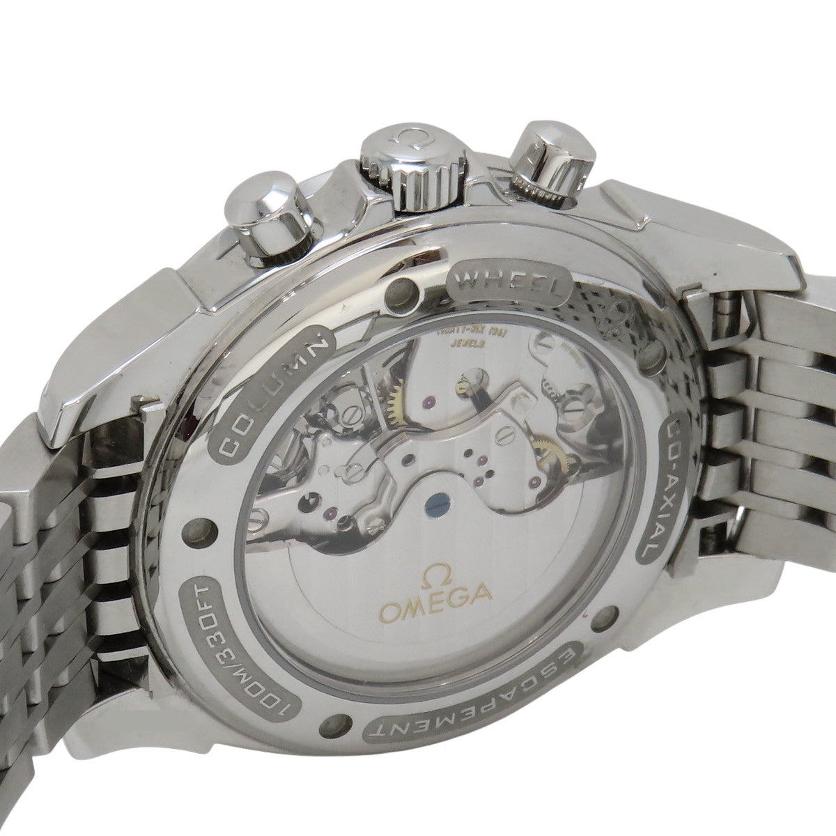 デ・ヴィル クロノスコープ コーアクシャル 4550.30 SS アイボリー 自動巻き メンズ