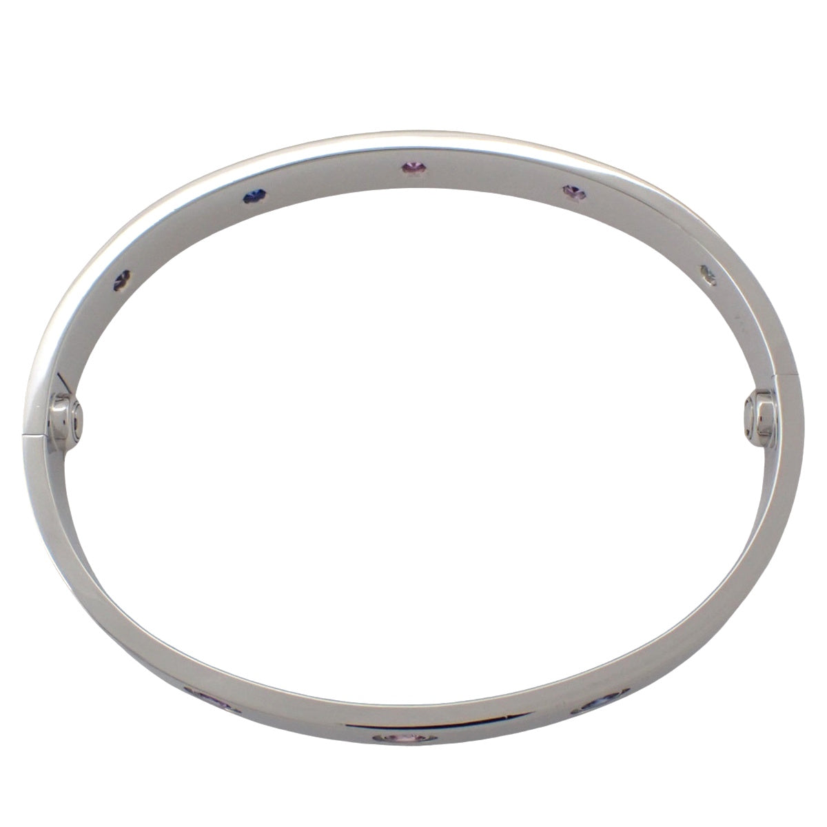 LOVE ブレスレット マルチストーン K18WG