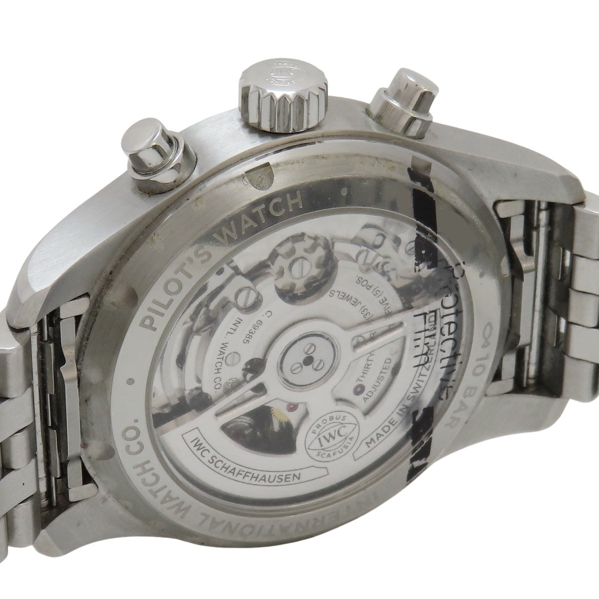 Pilot's Watch Chronograph 41 IW388104 Stainless Steel Green Automatic Men's