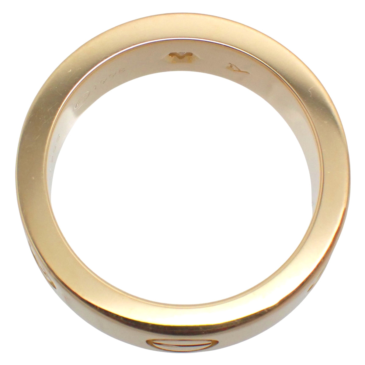 Loveリング クラシックモデル ダイヤモンド3石 K18YG 8.2g 3PD