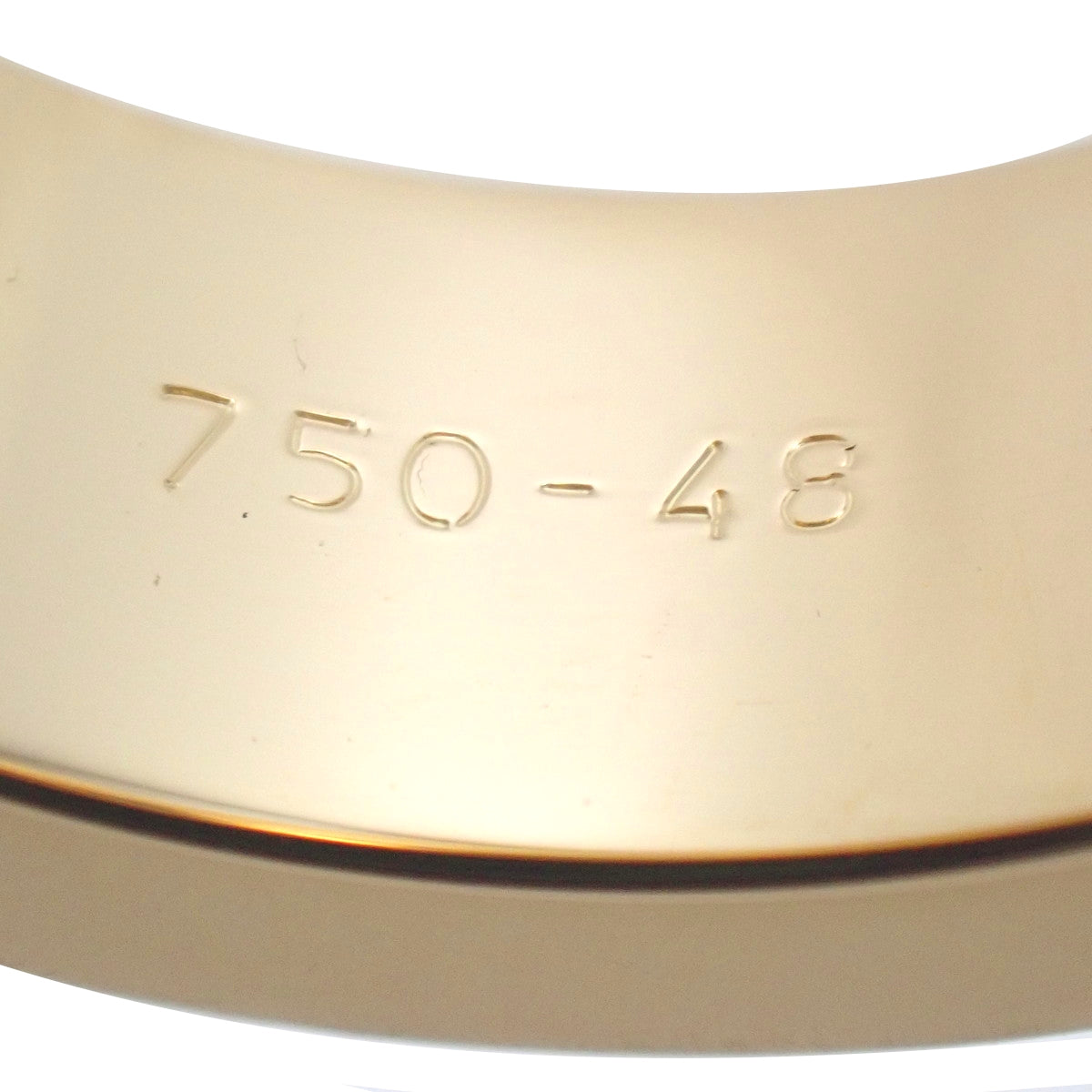 Loveリング クラシックモデル ダイヤモンド3石 K18YG 8.2g 3PD