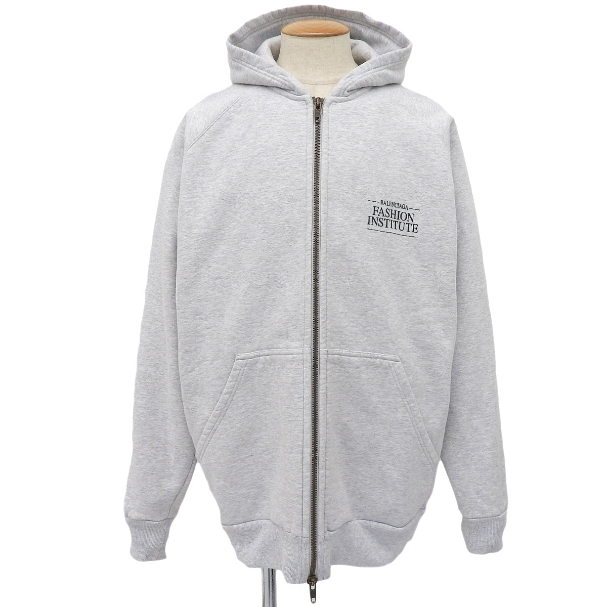 Back Print Zip-Up Hoodie L