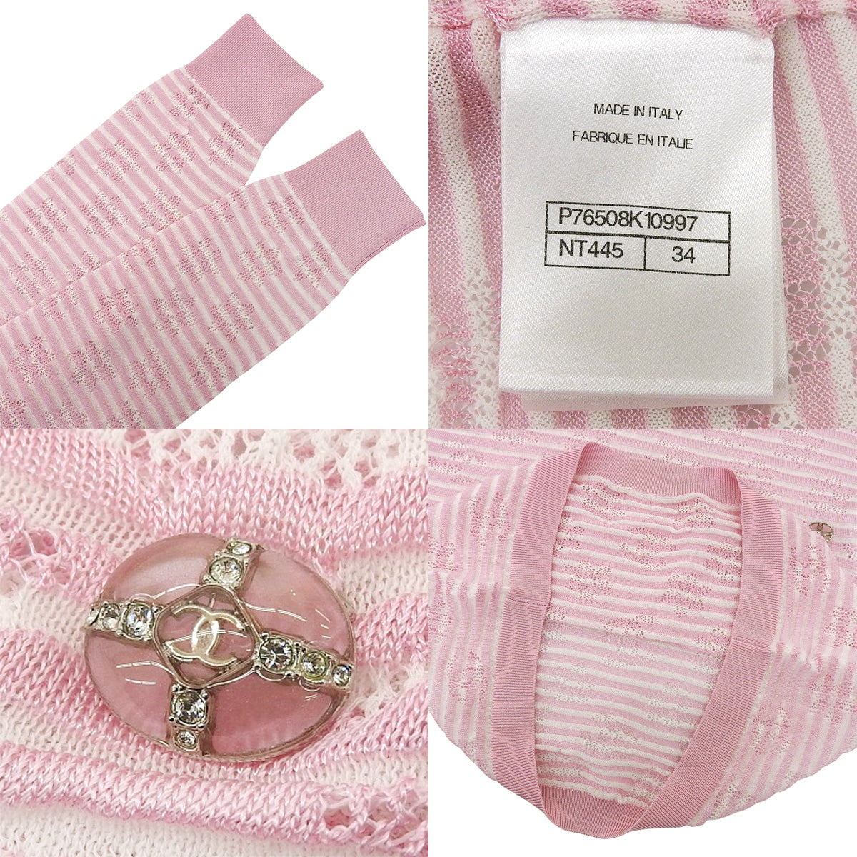 Cocomark See-through Border Knit 34 P76