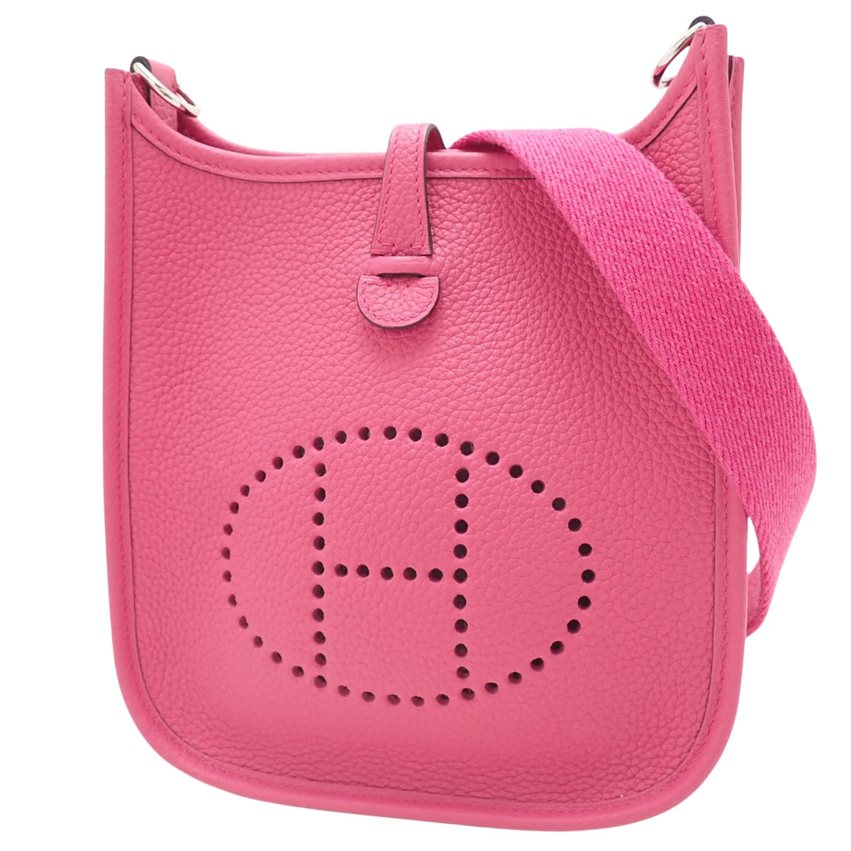 Evelyn Amazon TPM Taurillon Clemence Raspberry with Silver Hardware and Z Stamp