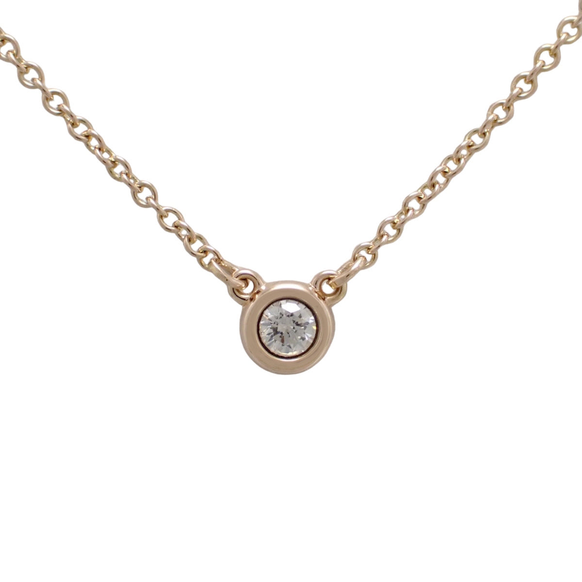 バイザヤード シングル ダイヤモンド ペンダント ピンクゴールド K18PG