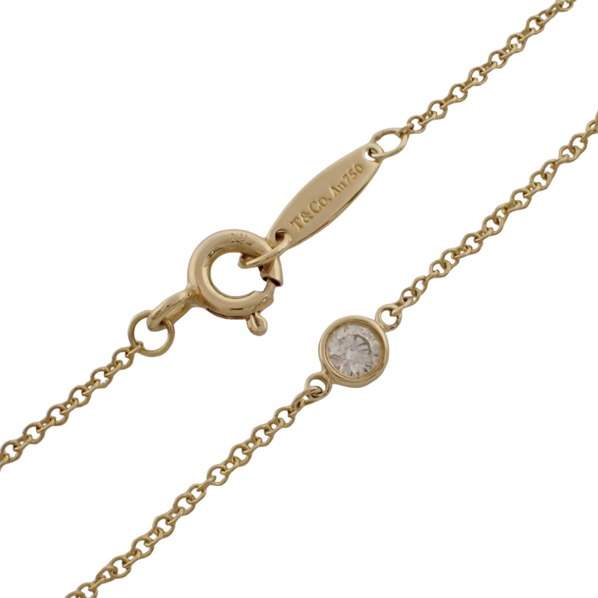 バイザヤード シングルダイヤモンド ブレスレット イエローゴールド K18YG