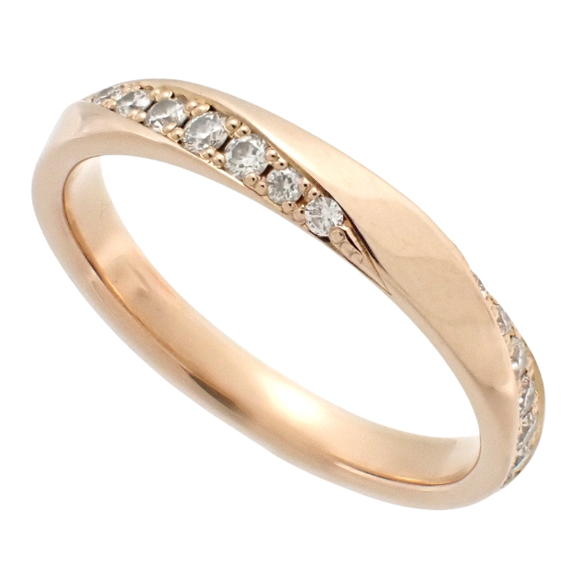 ダイヤモンドリング ピンクゴールド K18PG