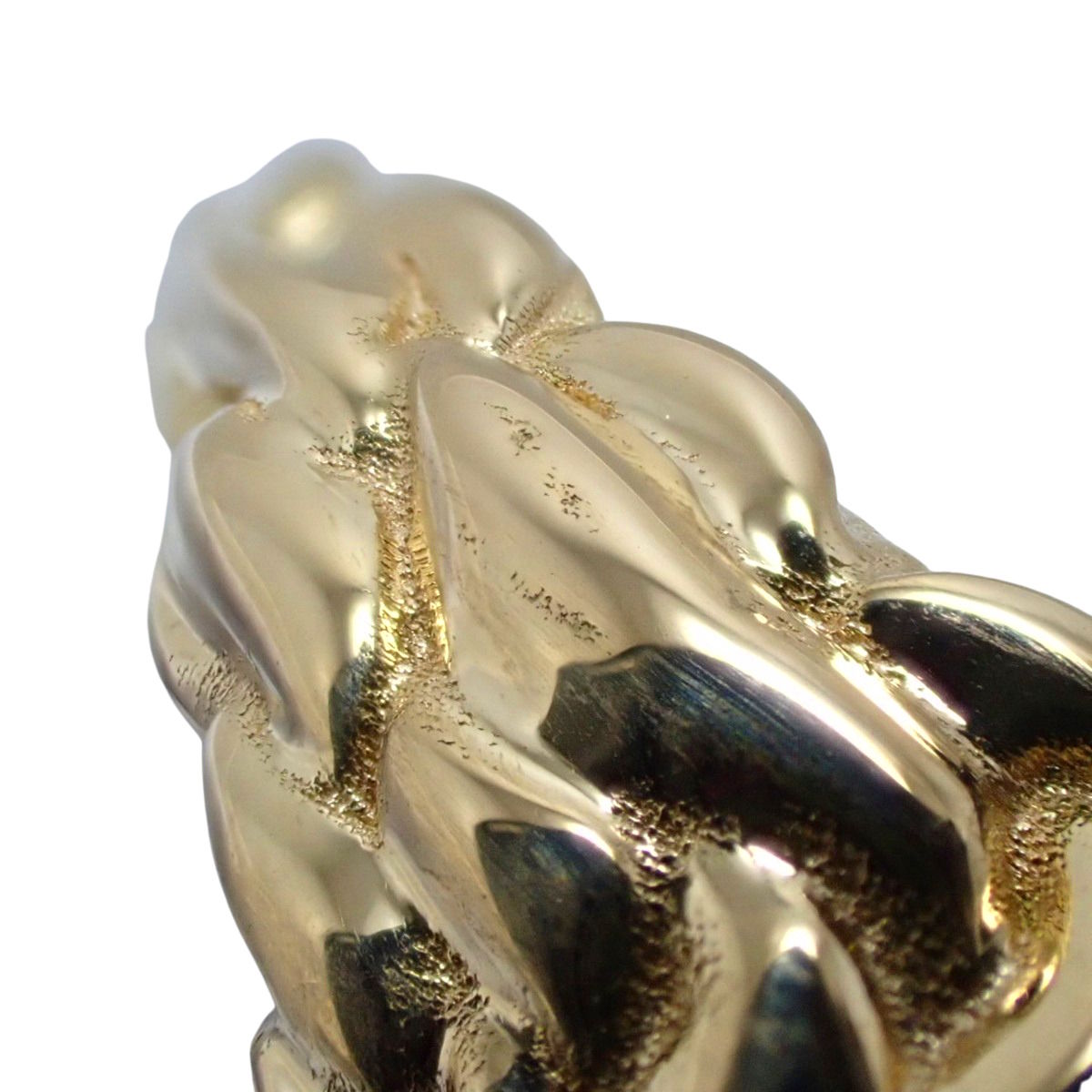 Lion Head Ring in 18K Yellow Gold with Fire Opal and Diamonds