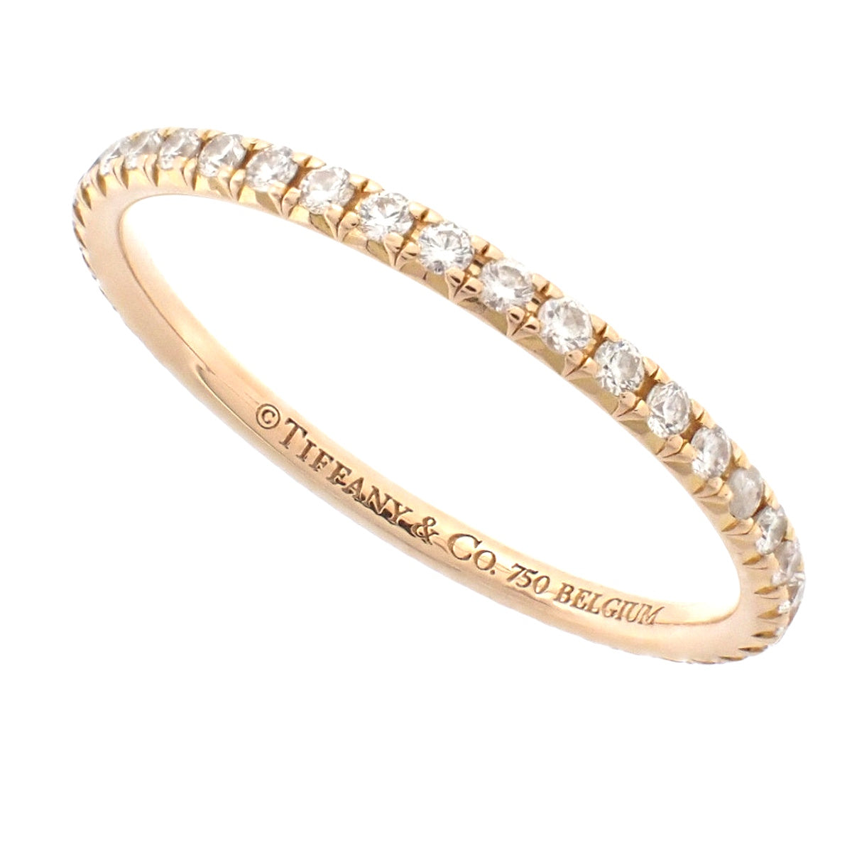 メトロリング ダイヤモンド ピンクゴールド K18PG フルエタニティ