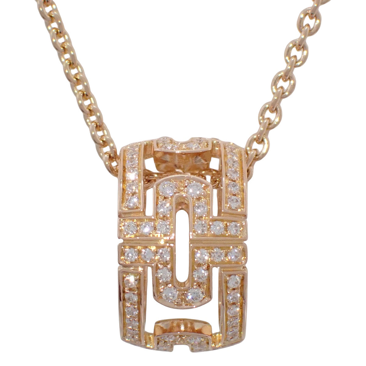 パレンテシ オープンワーク ネックレス ダイヤモンド ピンクゴールド PG