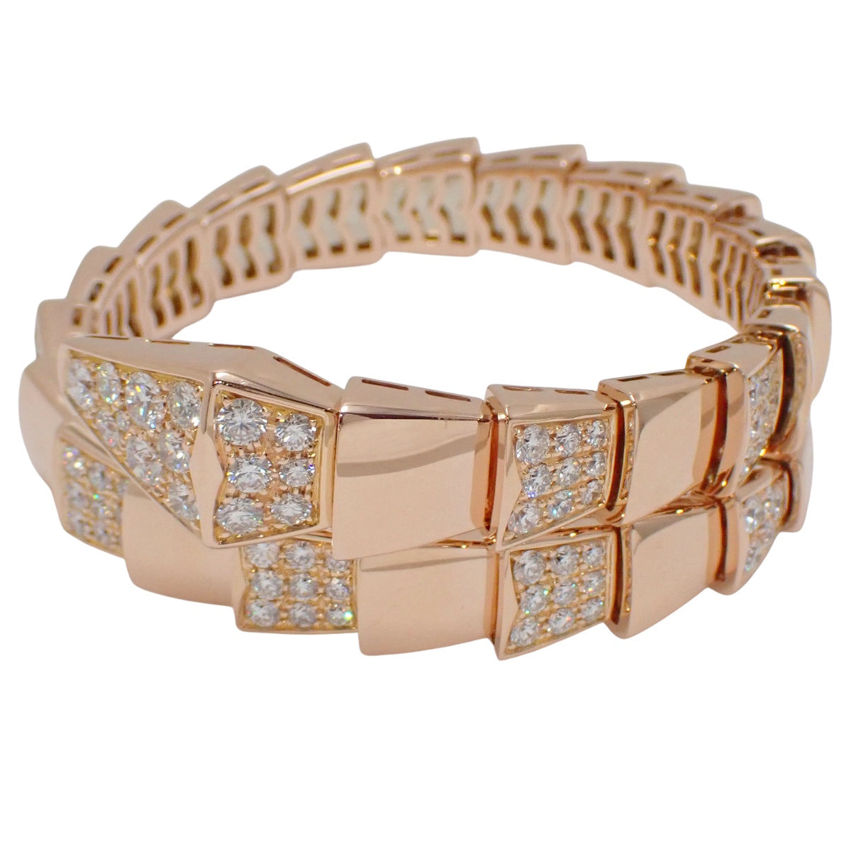 セルペンティ ヴァイパー ブレスレット ダイヤモンド ピンクゴールド PG