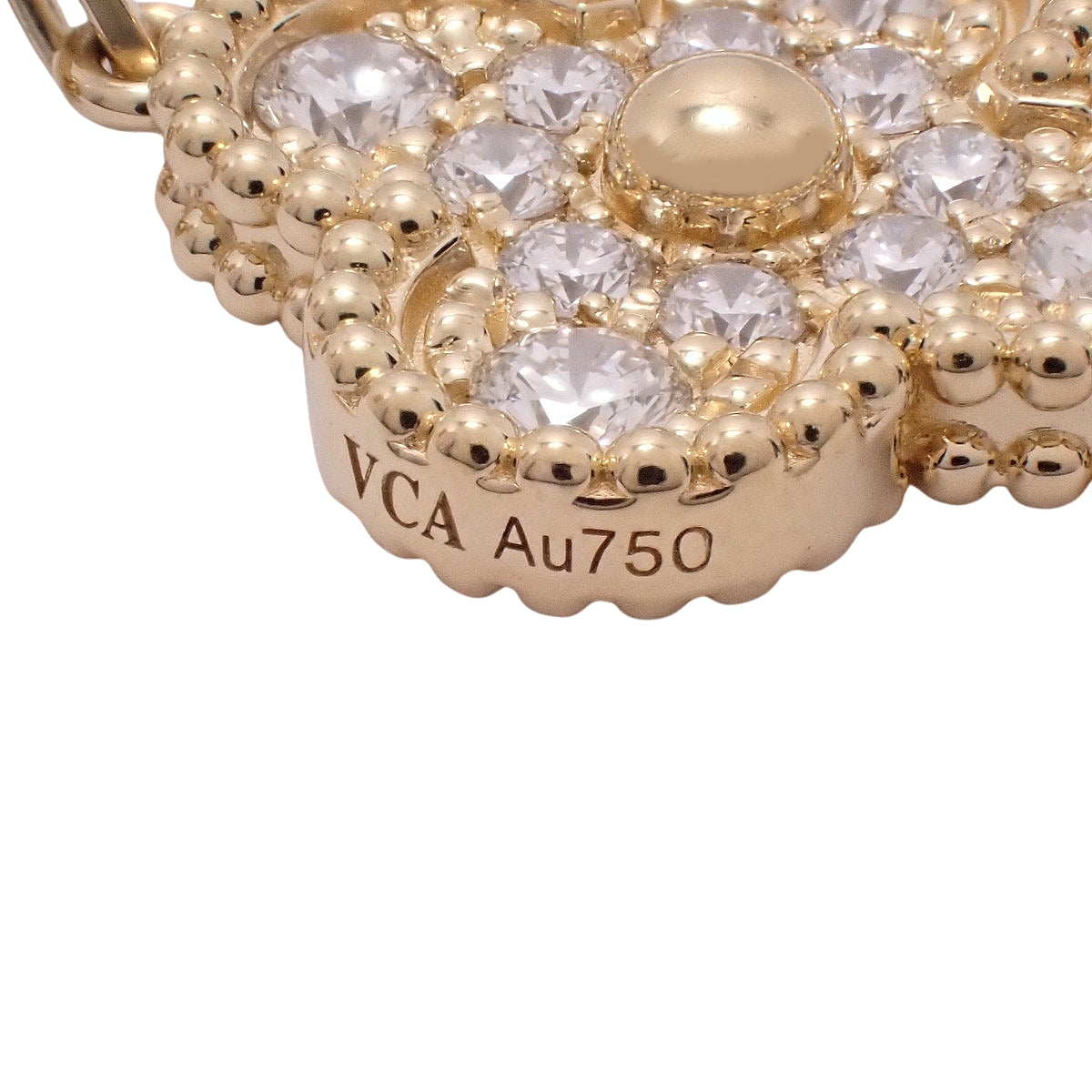 ヴィンテージ アルハンブラ ブレスレット 5モチーフ ダイヤモンド K18YG 14.3g