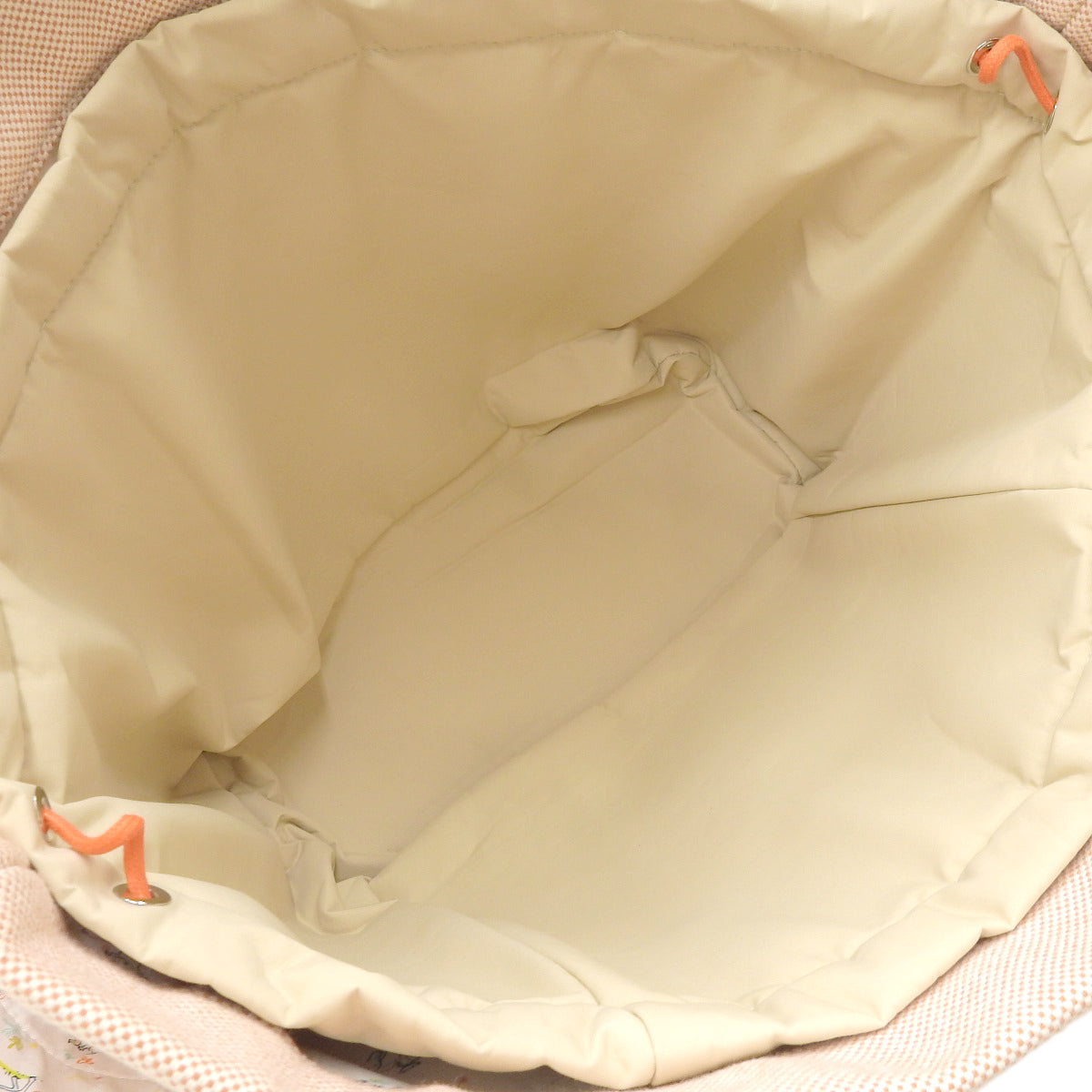 カブリオル マザーズバッグ トワルアッシュ ベージュ レッド シルバー金具