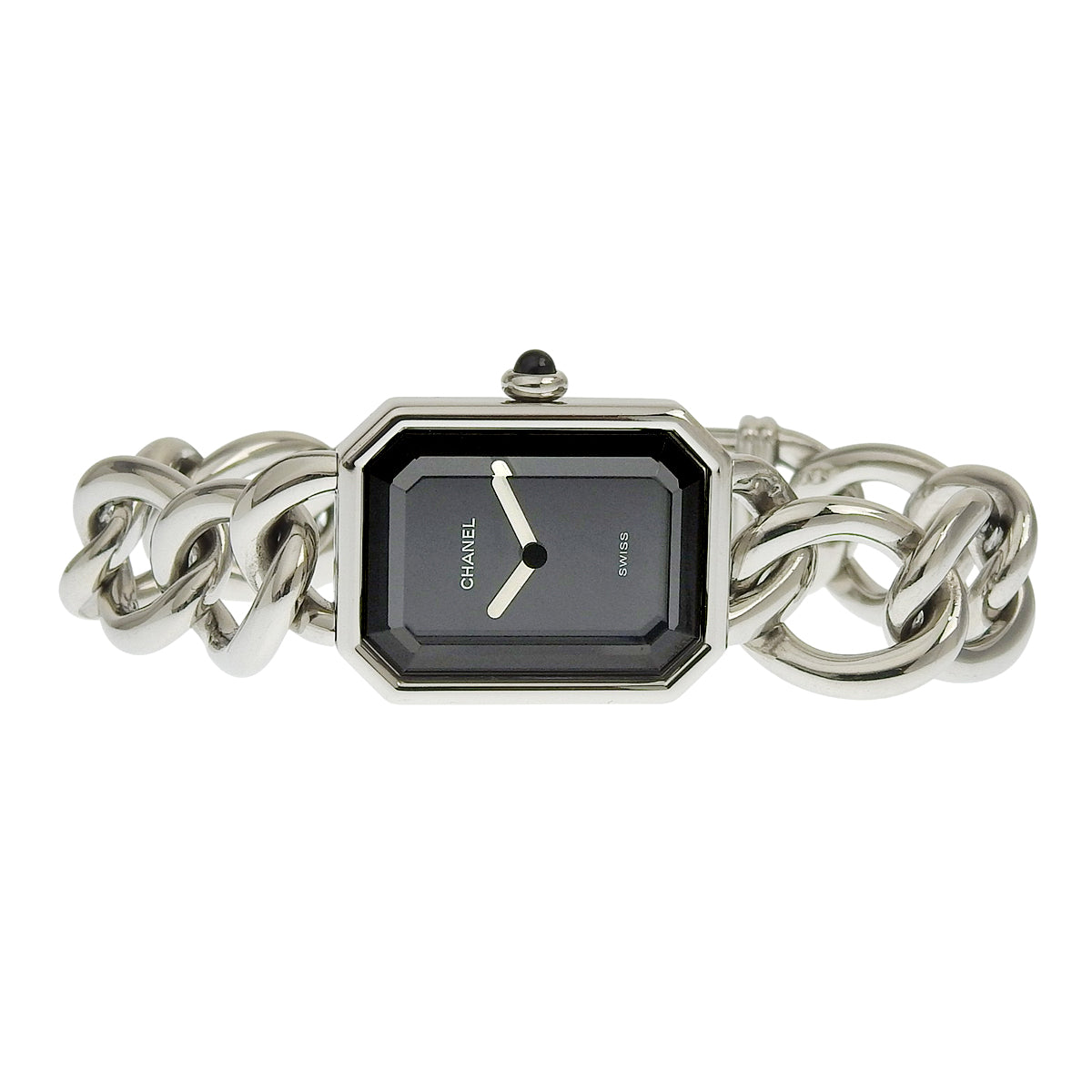 Premiere 金属链 M H7018 SS 黑色石英女士