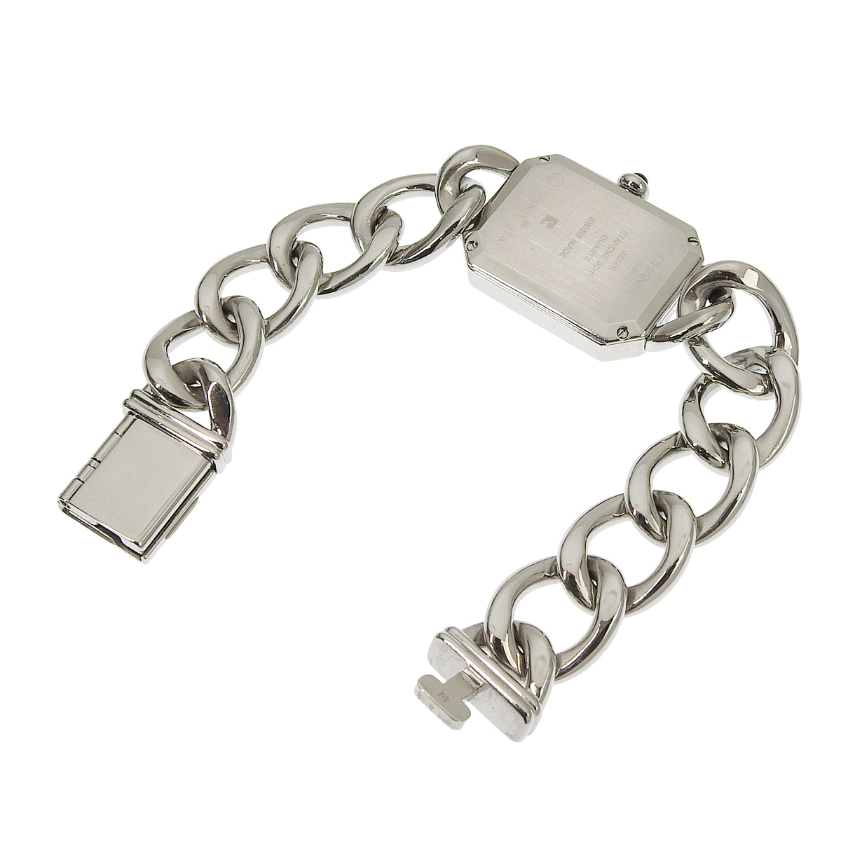 Premiere Metal Chain M H7018 SS Black Quartz Women's