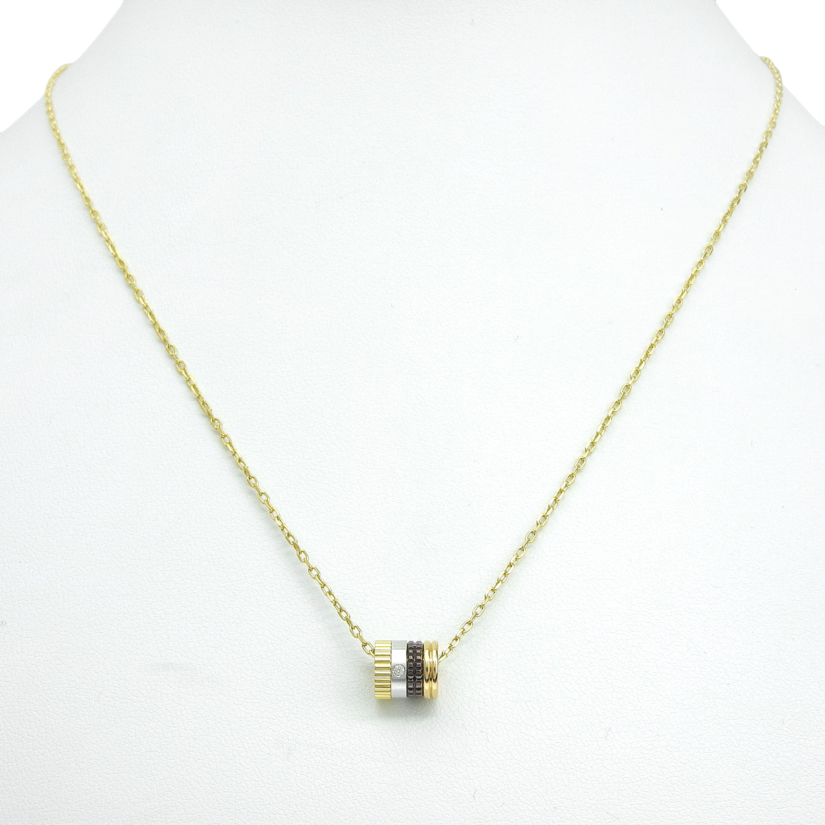 キャトル クラシック ペンダント スモール ダイヤモンド K18YG PG WG