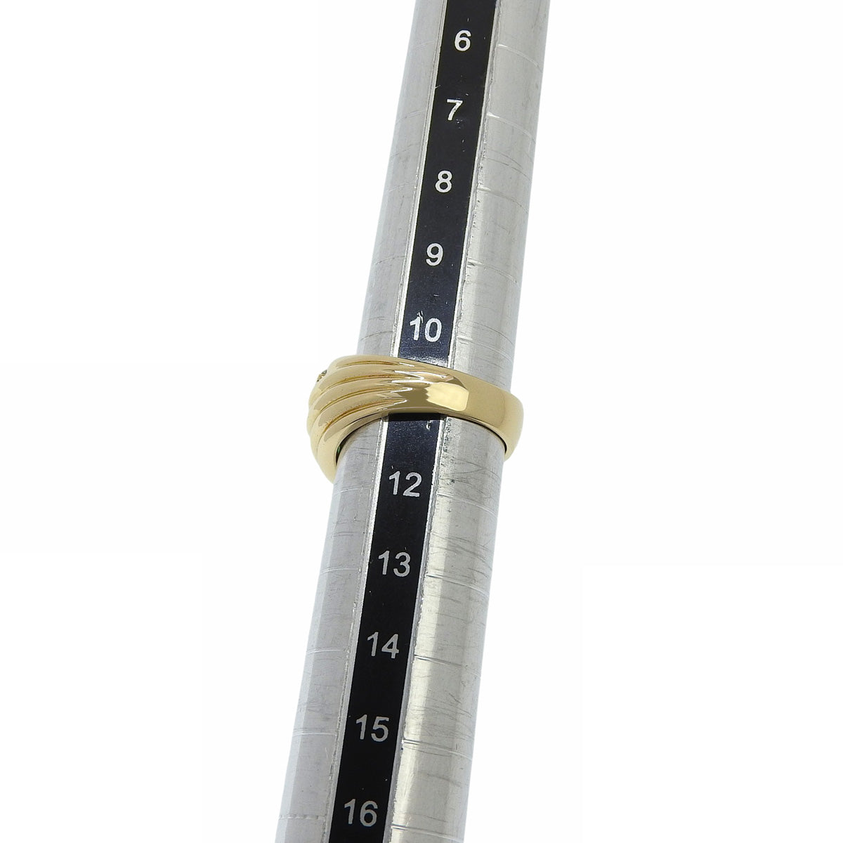 Emerald and diamond ring, E1.12/D0.48, 18K yellow gold, size 10.5 (50.5), 7.4g