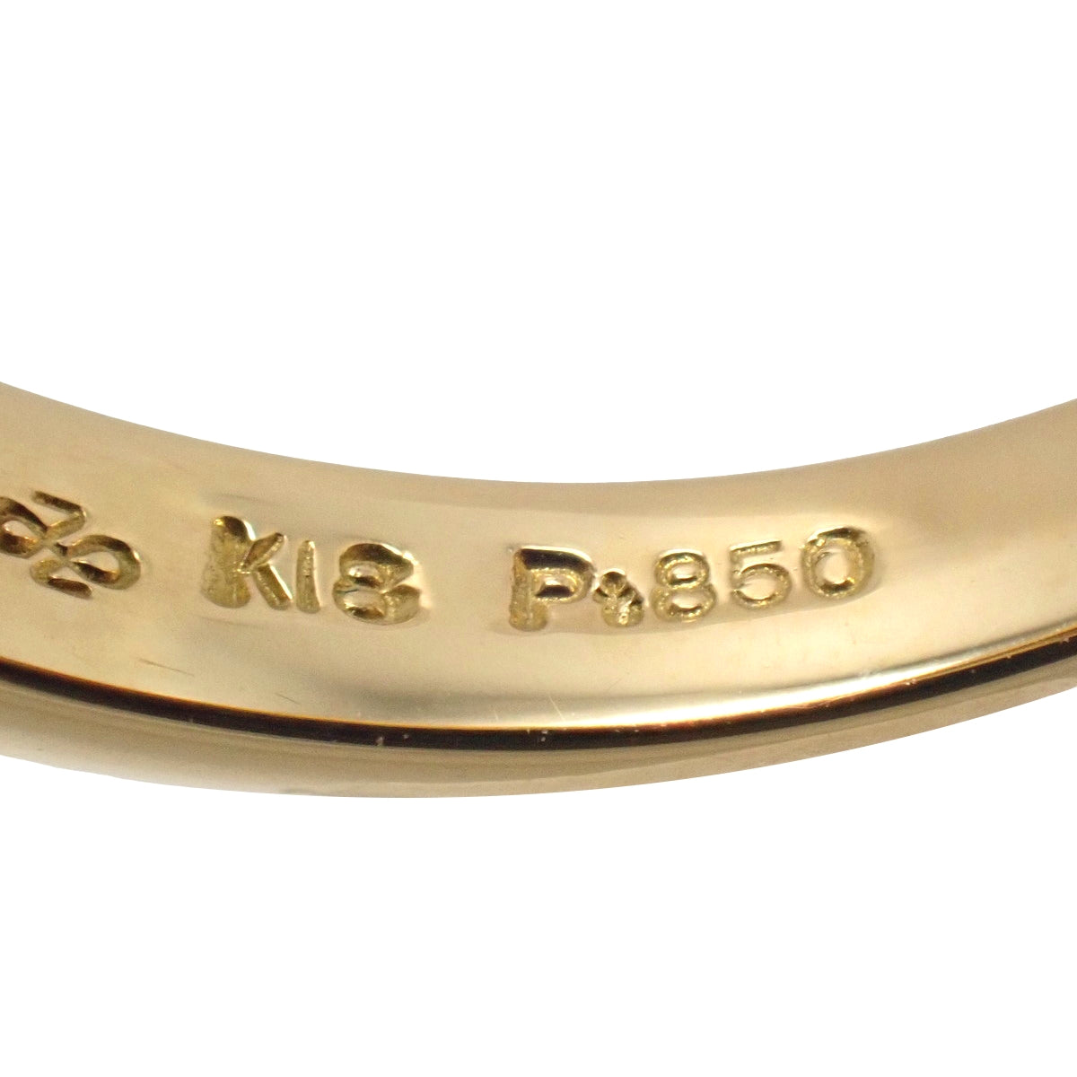 トライアングル ダイヤモンド リング D1.16 K18YG Pt850 7.0g