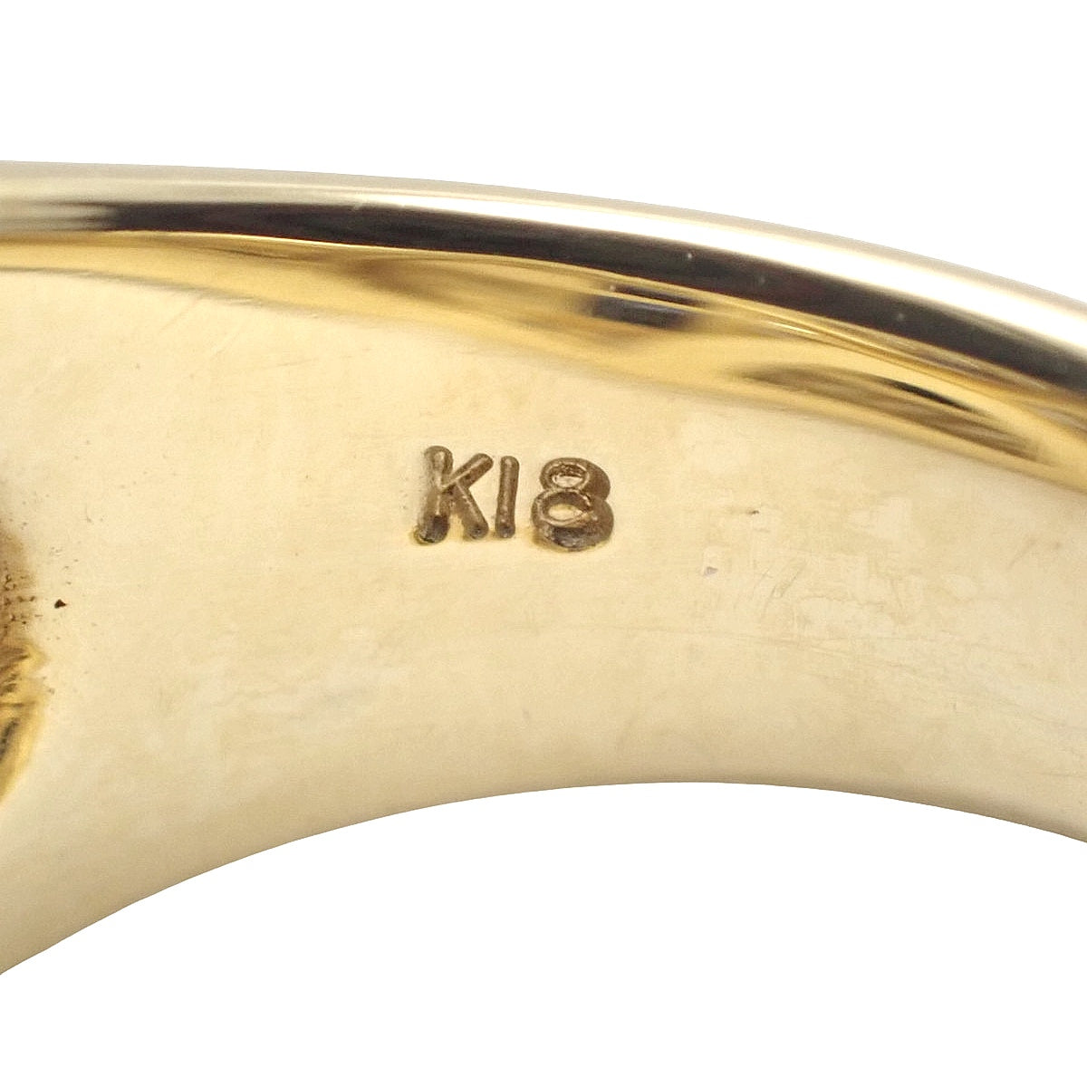 サファイア ダイヤモンド リング S1.13/D0.94 イエローゴールド K18YG 9.6g