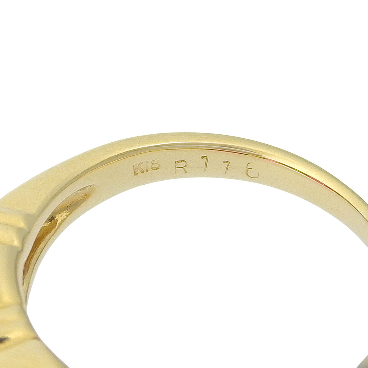 ルビー ダイヤモンド リング R1.16/D0.15 イエローゴールド K18YG 4.3g