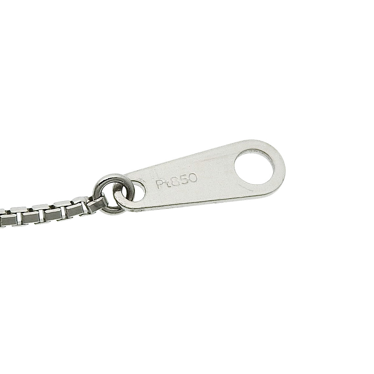 Jadeite and diamond necklace, H4.48/D0.20, platinum, Pt900, Pt850, 11.8g