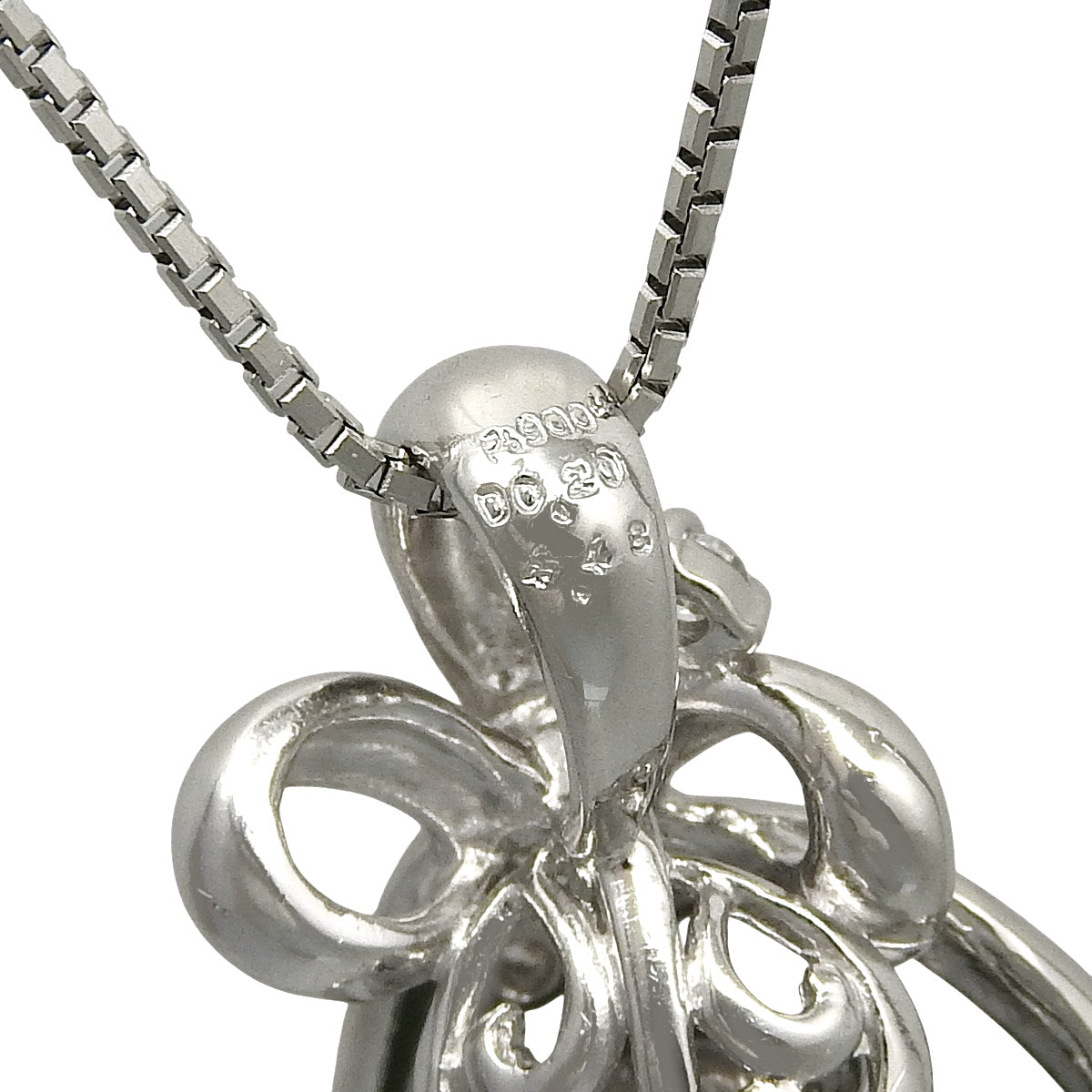 Jadeite and diamond necklace, H4.48/D0.20, platinum, Pt900, Pt850, 11.8g