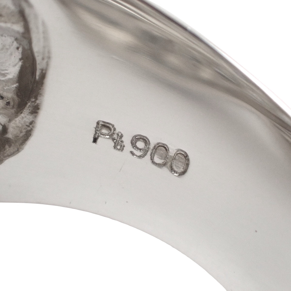 Diamond Ring D1.00 Platinum Pt900 Size 14 (US 7) 14.9g