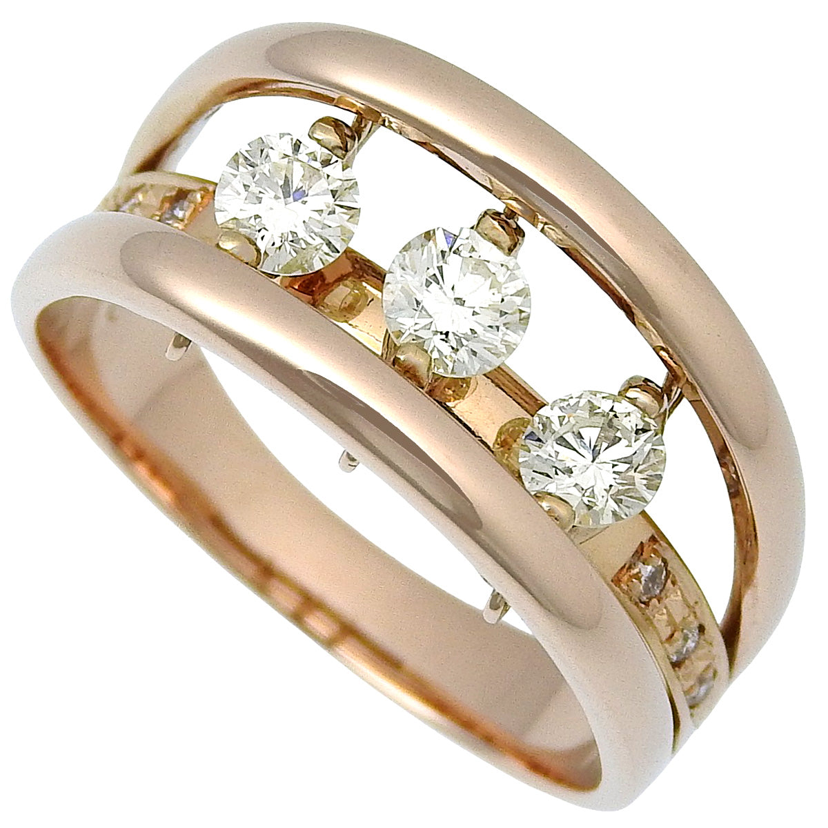 ダイヤ リング D0.50 ピンクゴールド K18PG 4.9g