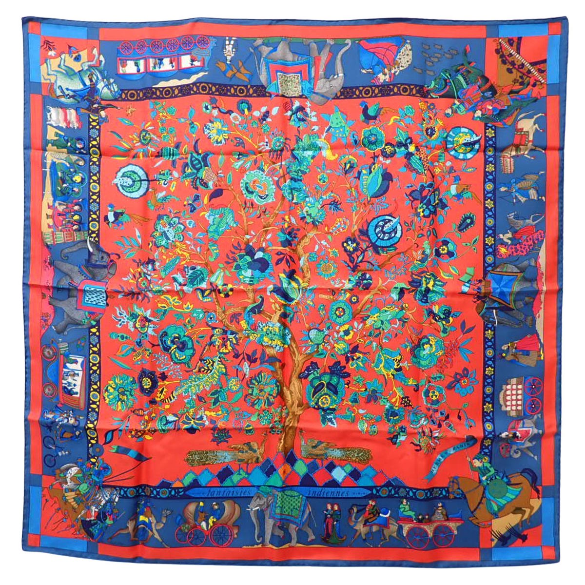 Fantaisies Indiennes 眩惑のインド カレ90 シルク