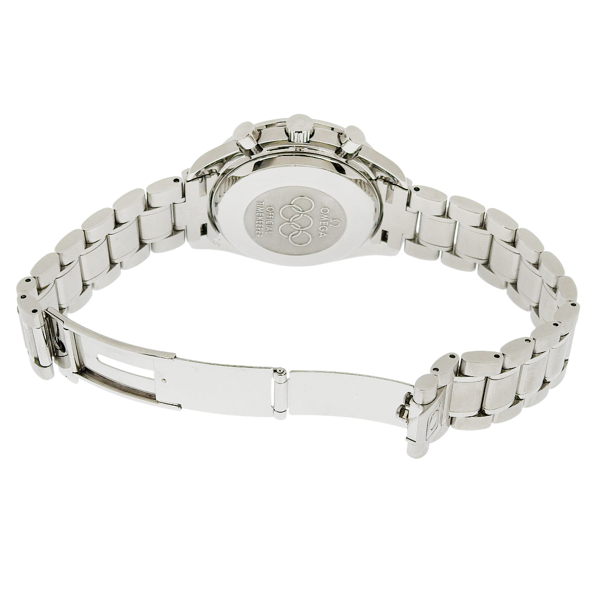 Speedmaster Date 3515.20 SS White Automatic Men's