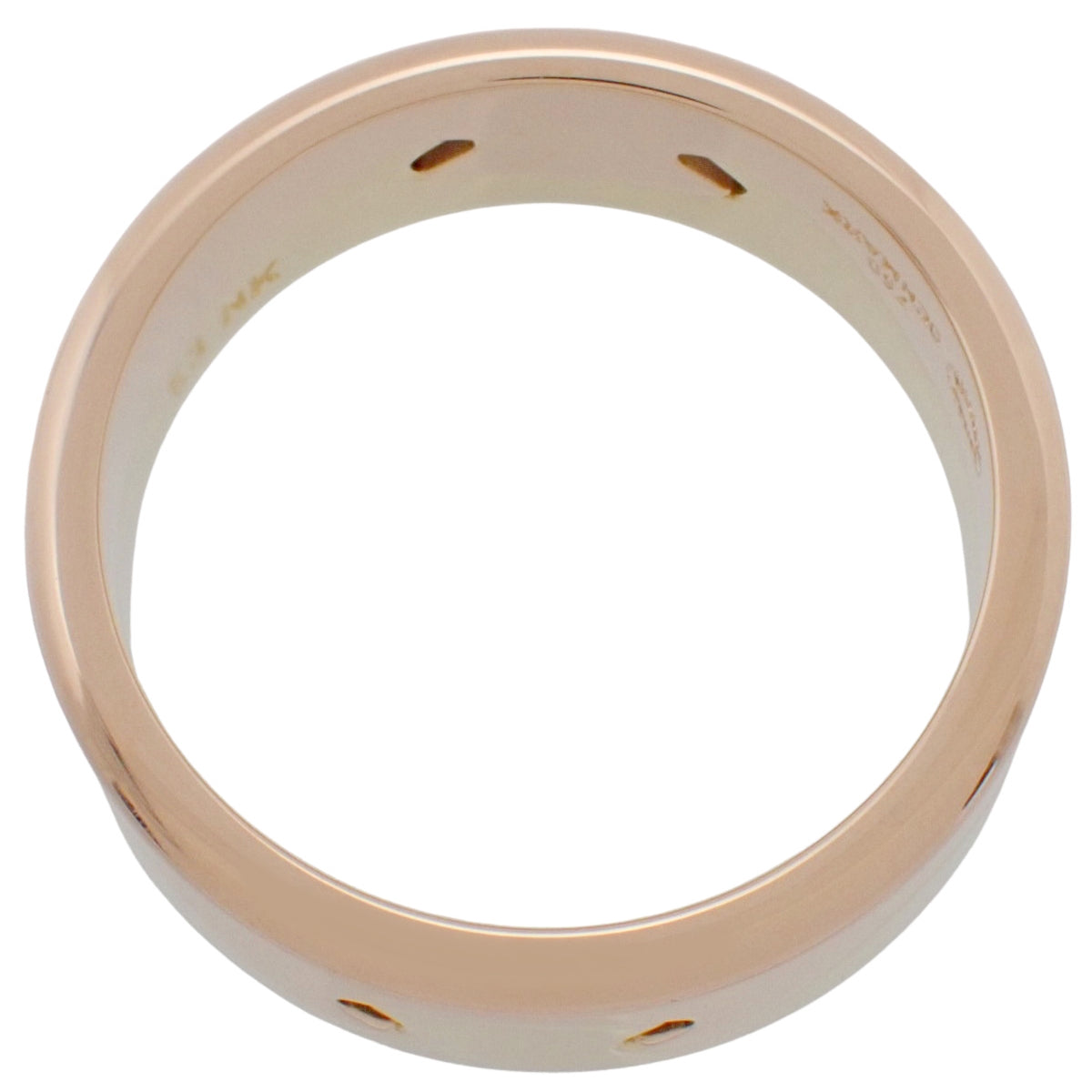 フュージョンリング 2連 イエローゴールド K18YG ピンクゴールド K18PG 10.4g