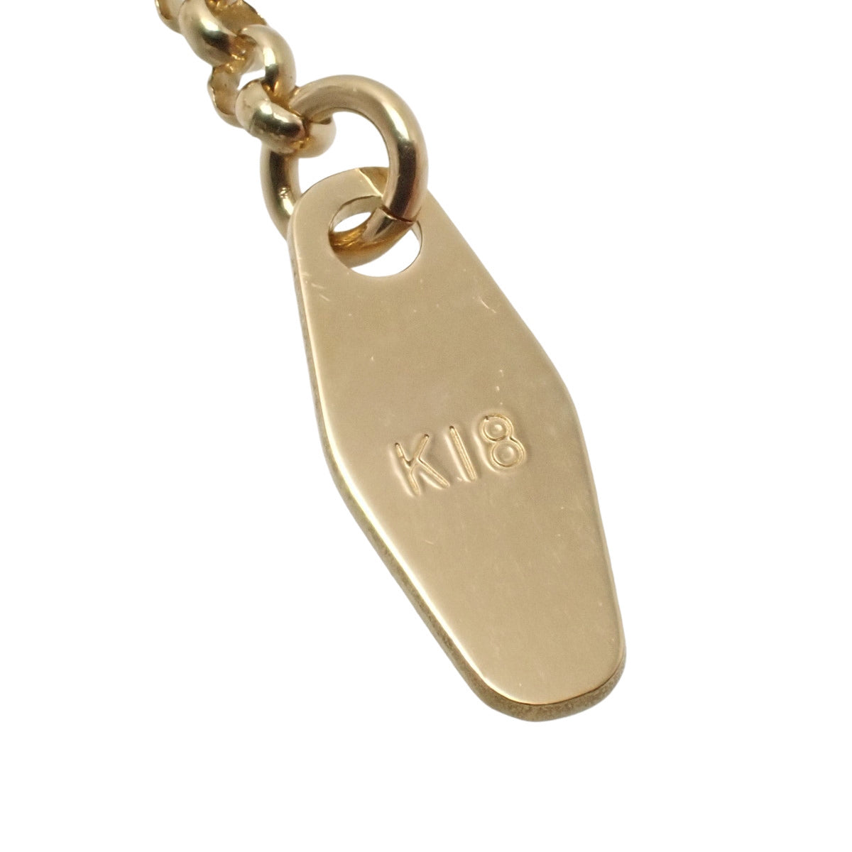 Diamond Necklace D0.17 Yellow Gold K18YG White Gold K18WG 7.4g