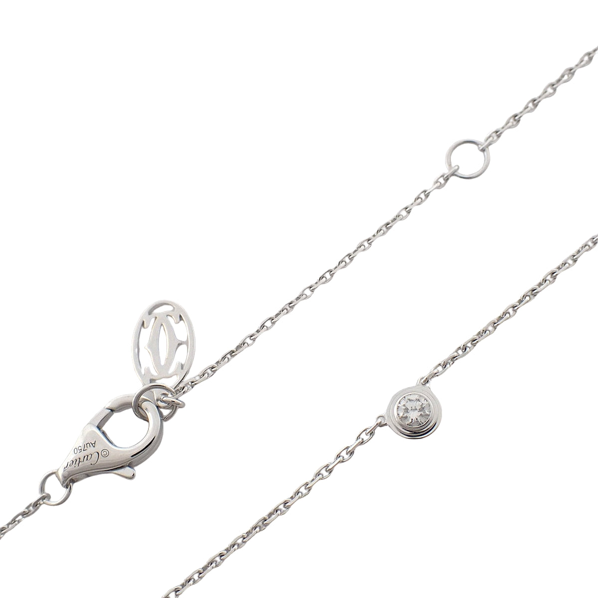 Amour Necklace XS Diamond K18WG 2.4g