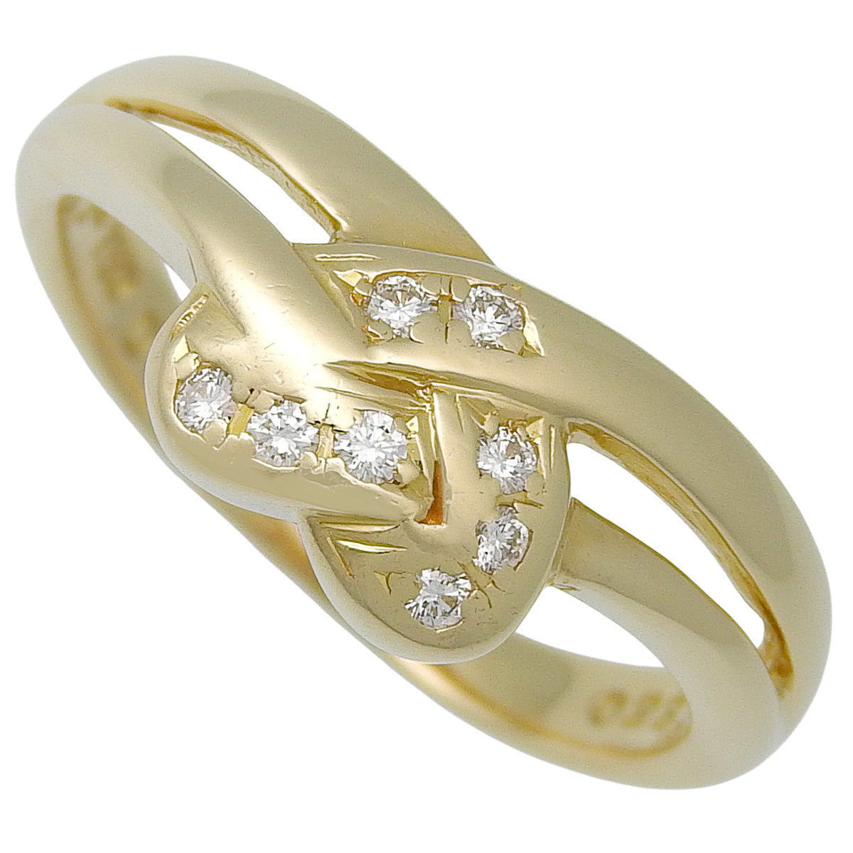 Heart Diamond Ring D0.08 Yellow Gold K18YG