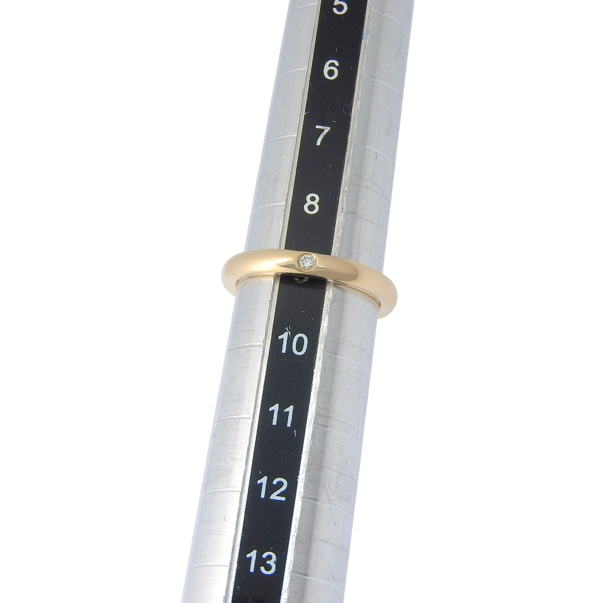 Diamond band ring in pink gold, 18KPG, 3.6g