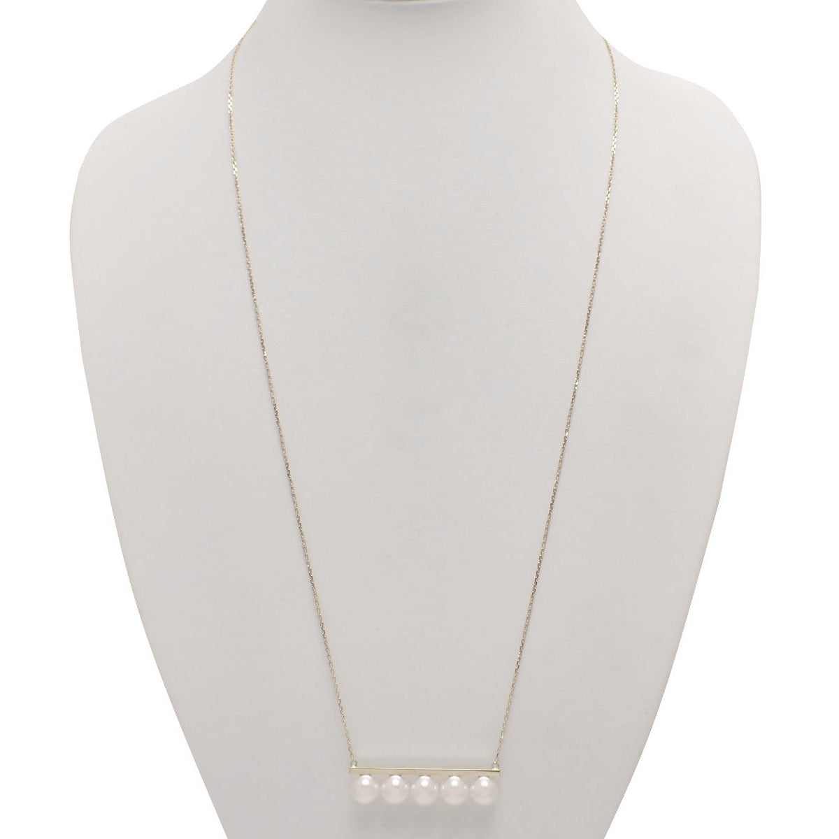 Balance Signature 项链，饰以 Akoya 珍珠和 18K 黄金