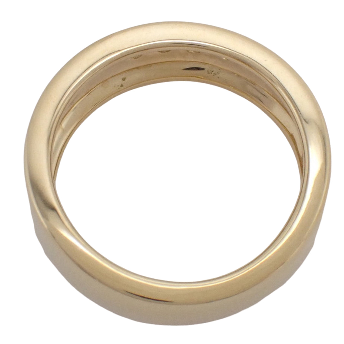 Diamond Ring D0.26 Yellow Gold K18YG Size 12 (EU 52) 7.7g