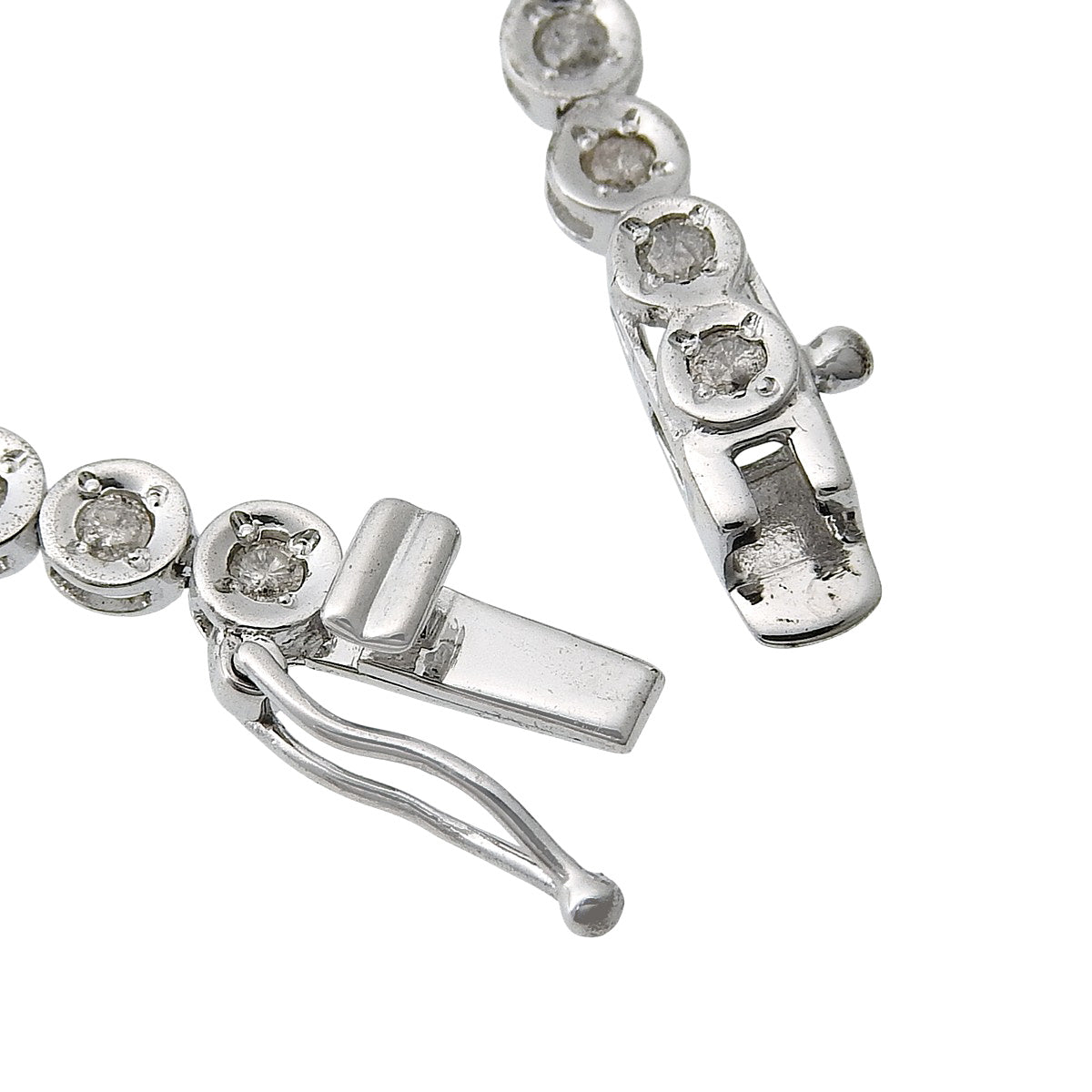 ダイヤモンド テニスブレスレット D1.00 ホワイトゴールド K18WG 6.0g